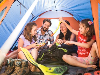 Luxuscamping - Art der Unterkunft: Campingfahrzeug - Übernachten im Birkenwäldchen mit Zelt - Trixi Ferienpark Zittauer Gebirge Trixi Ferienpark Zittauer Gebirge