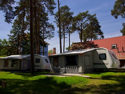 Luxuscamping - Hunde erlaubt - Region Usedom - Camping Pommernland Mietwohnwagen