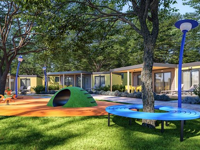 Luxuscamping - getrennte Schlafbereiche - Tar - Lanterna Premium Camping Resort - Meinmobilheim Maro Premium auf dem Lanterna Premium Camping Resort