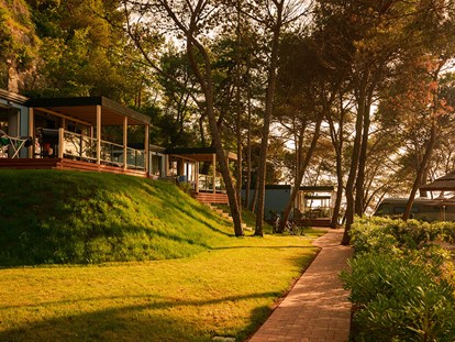 Luxuscamping - getrennte Schlafbereiche - Funtana - Istra Premium Camping Resort - Meinmobilheim Marbello Premium Suite auf dem Istra Premium Camping Resort