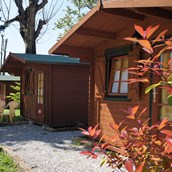 Glampingunterkunft: Mini-Chalets, perfekt für kurze Aufenthalte - Camping Rialto: Mini-Chalets für 2 Personen auf Camping Rialto