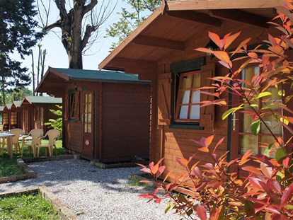 Luxuscamping - Preisniveau: günstig - Mini-Chalets, perfekt für kurze Aufenthalte - Camping Rialto Mini-Chalets für 2 Personen auf Camping Rialto
