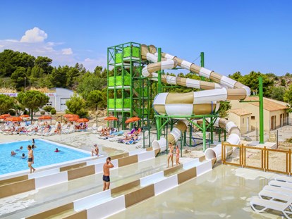 Luxuscamping - Heizung - Aude - Camping Falaise Narbonne-Plage - Vacanceselect Mobilheim Moda 6 Personen 3 Zimmer 2 Badezimmer von Vacanceselect auf Camping Falaise Narbonne-Plage