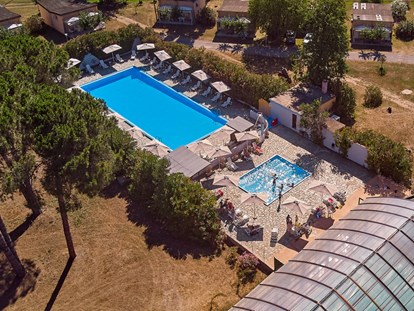 Luxuscamping - Hunde erlaubt - Korsika  - Camping Domaine d'Anghione - Vacanceselect Mobilheim Premium 6 Personen 3 Zimmer von Vacanceselect auf Camping Domaine d'Anghione