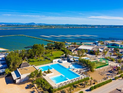 Luxuscamping - WC - Montpellier - Camping Le Palavas - Vacanceselect Mobilheim Moda 6 Personen 3 Zimmer Klimaanlage von Vacanceselect auf Camping Le Palavas