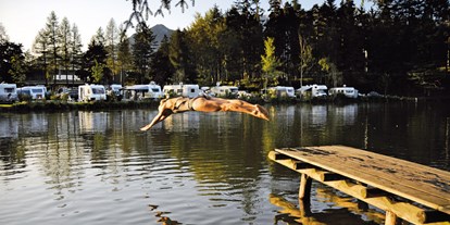 Luxuscamping - Preisniveau: exklusiv - Tirol - Eigener Badesee - Nature Resort Natterer See Safari-Lodge-Zelt "Rhino" am Nature Resort Natterer See