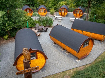 Luxuscamping - Preisniveau: günstig - Soltau - Campingplatz "Auf dem Simpel" Schlaf-Fass auf Campingplatz "Auf dem Simpel"