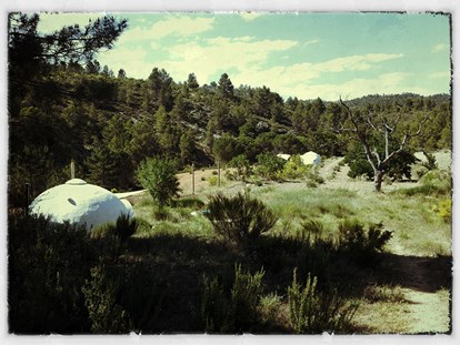 Luxuscamping - getrennte Schlafbereiche - Elche de la Sierra - Camping Otro Mundo Eco Dome Camping Otro Mundo