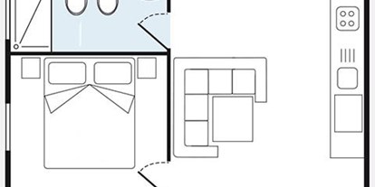 Luxuscamping - Art der Unterkunft: Bungalow - Venedig - Union Lido - Suncamp Camping Home Veranda Medium auf Union Lido