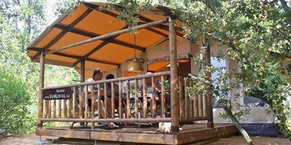 Luxuscamping - Kochmöglichkeit - Gard - Camping La Vallée Verte - Suncamp Sunlodge Safari von Suncamp auf Camping La Vallée Verte