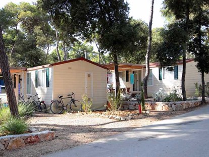 Luxuscamping - barrierefreier Zugang - Zadar - Camping Park Soline Mobilheim Shelbox Tavolara auf Camping Park Soline