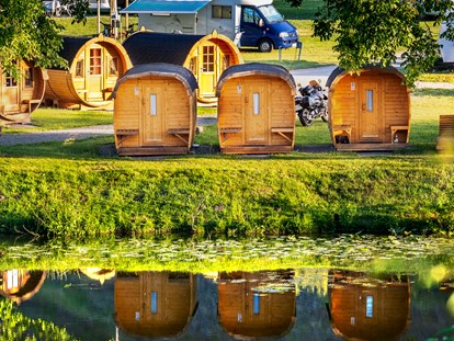 Luxuscamping - Art der Unterkunft: Schlaffass - Eifel - Campingplatz Mosel Islands Campingplatz Mosel Islands
