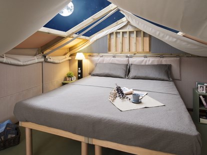 Luxuscamping - Kühlschrank - Pietra Ligure - AIRLODGE ZELT DOPPELBETT - Camping dei Fiori  Himmlisches Glamping 