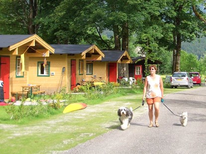 Luxuscamping - Parkplatz bei Unterkunft - Tiroler Unterland - Campinghäuschen für 2-4 Personen am Grubhof - Grubhof Campinghäuschen auf Grubhof