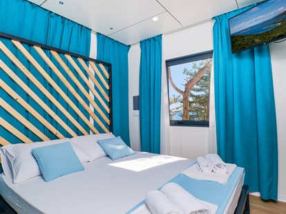 Luxuscamping - Unterkunft alleinstehend - Cres - Lošinj - Schlafzimmer - Camping Slatina Freedhome Mobilheime auf Camping Slatina