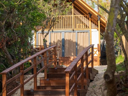Luxuscamping - Hunde erlaubt - Elba - Glamping-Zelt Safari Loft - Grundriss Dachboden - Camping Lacona Pineta Glamping Tent Safari Loft auf Camping Lacona Pineta