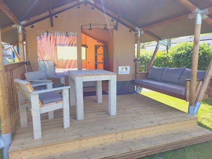 Luxuscamping - Grill - Ostsee - Mobilheime direkt an der Ostsee Safarizelt