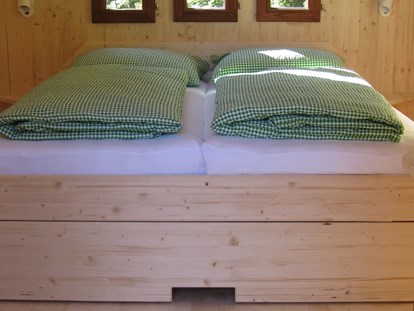 Luxuscamping - Art der Unterkunft: spezielle Unterkunft - Mühlviertel - Kuckucksnest von innen - Camping Au an der Donau Hütten auf Camping Au an der Donau