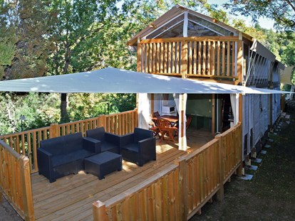 Luxuscamping - Art der Unterkunft: Lodgezelt - Mittelmeer - Lodge-Zelt auf Camping Mare Monti - Camping Mare Monti M&M Double Lodge