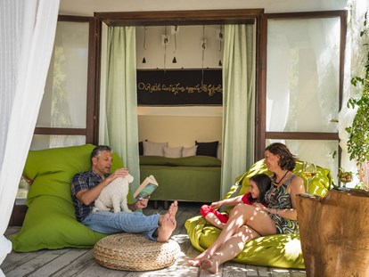 Luxuscamping - Klimaanlage - Costa del Sud - Superior-Einzimmer-Bungalow - Tiliguerta Glamping & Camping Village Superior-Einzimmer-Bungalows