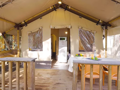 Luxuscamping - Klimaanlage - Costa Rei - Wasinja Lodge - 4 Mori Family Village Wasinja Lodge