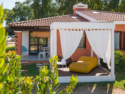 Luxuscamping - Dusche - Costa Rei - Tiliguerta Glamping & Camping Village Deluxe-Zweizimmer-Bungalows