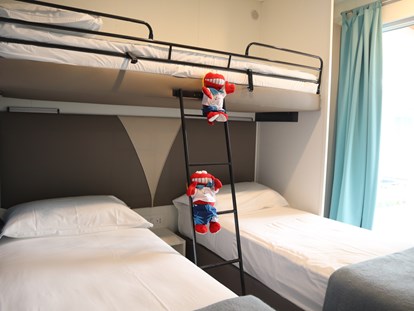 Luxuscamping - Heizung - Cavallino-Treporti - Kinderbettzimmer - Camping Vela Blu Mobilheim Lido Platinum auf Camping Vela Blu
