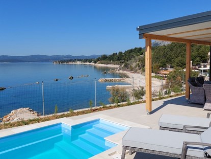 Luxuscamping - Terrasse - Dubrovnik - Superior Mobile Home mit Pool-M9 - Lavanda Camping**** Superior Mobile Home mit Pool
