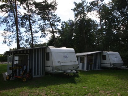 Luxuscamping - Heizung - Lüneburger Heide - Typ 4 Wohnwagen - Südsee-Camp Wohnwagen Typ 4 am Südsee-Camp