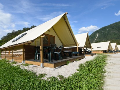 Luxuscamping - Art der Unterkunft: Safari-Zelt - Italien - Camping al Lago Arsie Zelt Esox am Camping al Lago Arsie