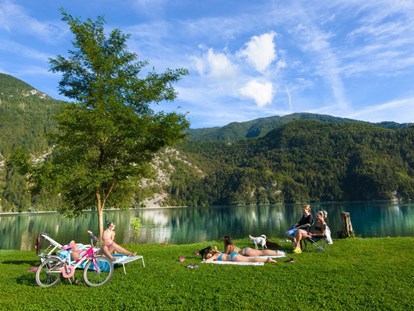 Luxuscamping - Preisniveau: gehoben - Italien - Camping al Lago Arsie Sampei Zelt am Camping al Lago Arsie