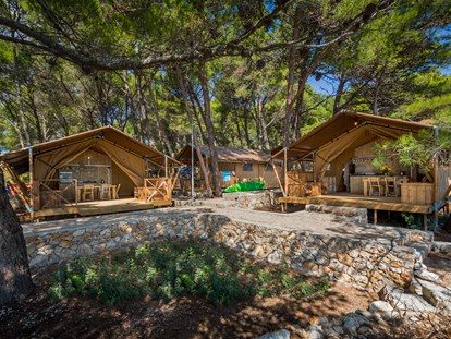 Luxuscamping - Hunde erlaubt - Zadar - Šibenik - View - Camping Baldarin Glamping-Zelte auf Camping Baldarin