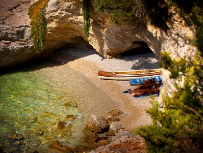 Luxuscamping - Terrasse - Zadar - Šibenik - Strand - Camping Baldarin Glamping-Zelte auf Camping Baldarin