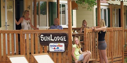 Luxuscamping - Klimaanlage - Toskana - Sunlodge Maple Mobilheim - Campeggio Barco Reale - Suncamp SunLodge Maple von Suncamp auf Campeggio Barco Reale