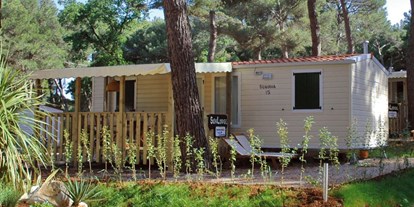 Luxuscamping - WC - Funtana - Mobilheim SunLodge Sequoia  - Camping Bijela Uvala - Suncamp SunLodge Sequoia von Suncamp auf Camping Bijela Uvala