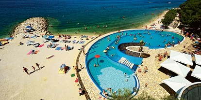 Luxuscamping - getrennte Schlafbereiche - Split - Dubrovnik - Glamping auf Solaris Camping Beach Resort - Solaris Camping Beach Resort - Suncamp SunLodge Aspen von Suncamp auf Solaris Camping Beach Resort