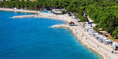 Luxuscamping - getrennte Schlafbereiche - Split - Dubrovnik - Glamping auf Solaris Camping Beach Resort - Solaris Camping Beach Resort - Suncamp SunLodge Redwood von Suncamp auf Solaris Camping Beach Resort
