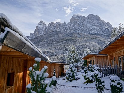 Luxuscamping - Heizung - Camping Seiser Alm Dolomiten Lodges