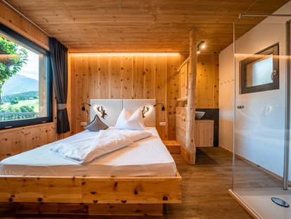 Luxuscamping - getrennte Schlafbereiche - Camping Seiser Alm Dolomiten Lodges