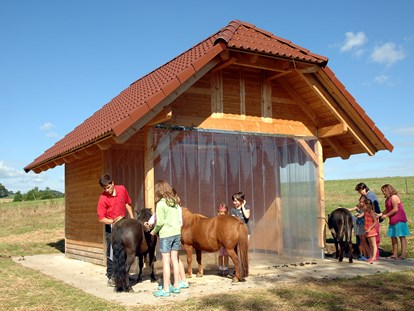 Luxuscamping - Preisniveau: moderat - Baden-Württemberg - Streichelzoo - Camping Schüttehof Mobilheime auf Camping Schüttehof