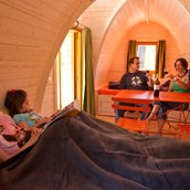 Glampingunterkunft: Innenansicht - Camping Atzmännig: PODhouse - Holziglu gross auf Camping Atzmännig