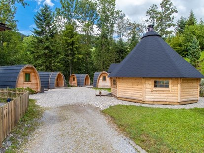 Luxuscamping - Terrasse - Schweiz - Iglu-Dorf - Camping Atzmännig PODhouse - Holziglu klein auf Camping Atzmännig