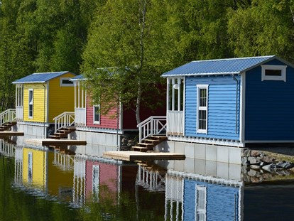 Luxuscamping - Art der Unterkunft: Bungalow - Dingdener Heide Seehaus direkt am See mit eigener Seeterrasse
