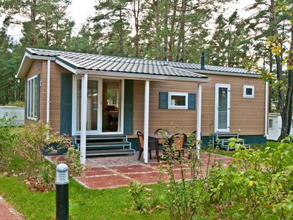 Luxuscamping - getrennte Schlafbereiche - Vorpommern - Camping- und Ferienpark Havelberge Mobilheim am Camping- und Ferienpark Havelberge