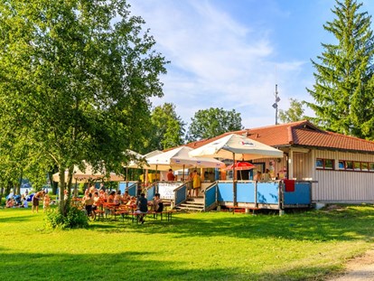 Luxury camping - Bavaria - Kiosk am Campingplatz Pilsensee - Pilsensee in Bayern Jagdhäuschen am Pilsensee in Bayern