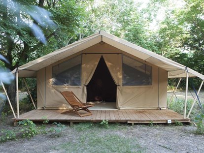 Luxuscamping - Preisniveau: moderat - Salavas - Le Clapas Safari-Zelte auf Le Clapas