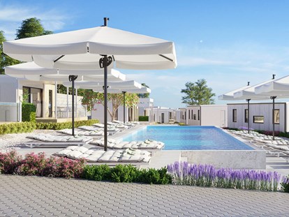 Luxuscamping - Preisniveau: exklusiv - Novigrad - Aminess Maravea Camping Resort - Meinmobilheim Amber Sea Luxury Pool auf dem Aminess Maravea Camping Resort