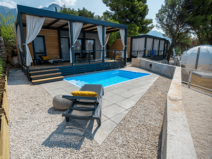 Luxuscamping - Dusche - Split - Dubrovnik - Campingplatz Medora Orbis - Meinmobilheim Deluxe auf dem Campingplatz Medora Orbis