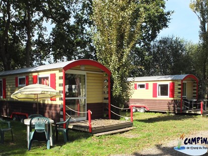 Luxuscamping - Dusche - Guerande (Pays de la Loire) - Camping de l’Etang Roulottes auf Camping de l’Etang